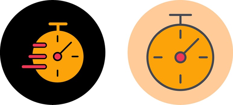 Flex Time Icon Design vector