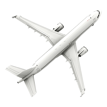 Passenger Airplane on Transparent background png