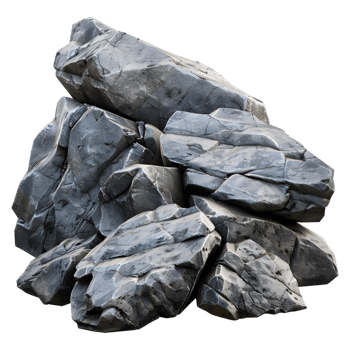 Big Rock Pieces on Transparent background png