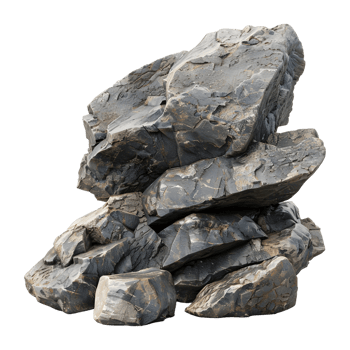 Big Rock Pieces on Transparent background png