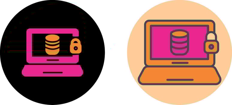 Data Security Icon Design vector