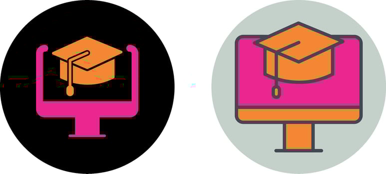 Elearning Icon Design vector