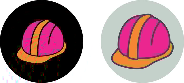 Hard Hat Icon Design vector