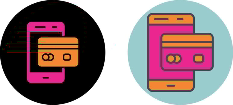 Cashless Payment Icon Design vector