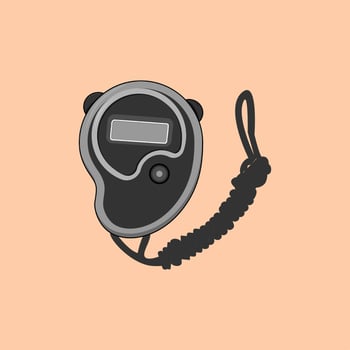 Stopwatch illustration design element flat icon vector