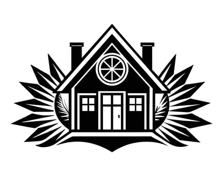 Houses logo on white background vector
