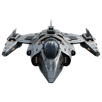 Spaceship isolated on transparent background png