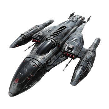 Spaceship isolated on transparent background png