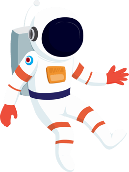 astronaut space human illustration design for decorate space science galaxy univers png