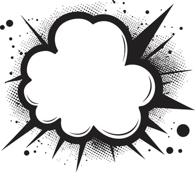 Comic Chic 80 Word Pop Culture Cloud Retro Revelry PopArt Speech Bubble Black in 80 Words vector