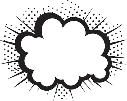 Whirlwind Words Dynamic Comic Bubble Bold Balloon ic PopArt Speech Cloud Emblem vector