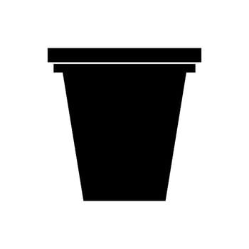 Coffee capsule icon on white background vector