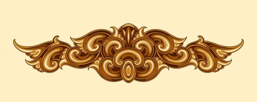 Classic vintage elements ornament frame vector