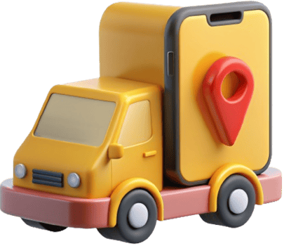 3d car delivery icon png