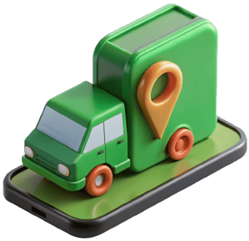 3d car delivery icon png