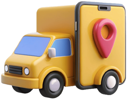 3d car delivery icon png