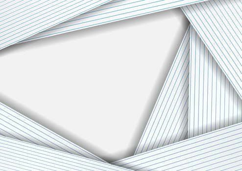 Grey corporate abstract background with blue lines vector