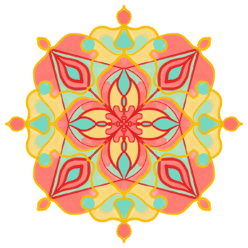 colorful mandala pattern design png