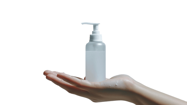 Hygiene Hand Sanitizer, on transparent background. Format png