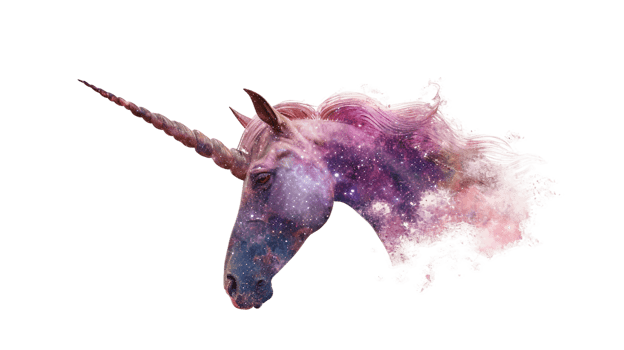 The Enigmatic Unicorn Horn, on transparent background. Format png