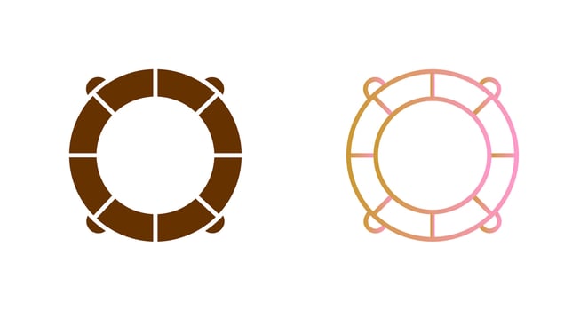 Life Saving Tube Icon Design vector