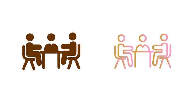 Meeting Icon Design vector