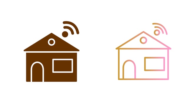 Smart Home Icon Design vector