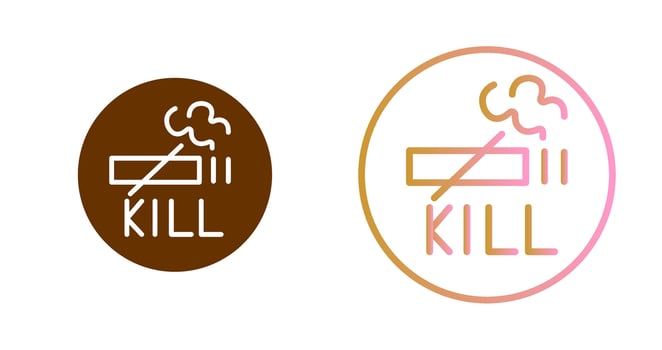 Smoking Kills Icon Design vector