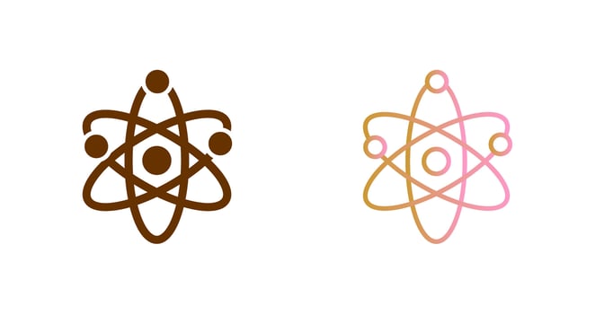 Atom Icon Design vector