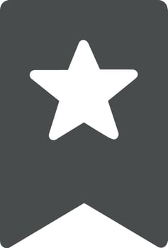 Star icon symbol image for rangking or rating reward vector