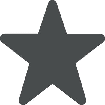 Star icon symbol image for rangking or rating reward vector
