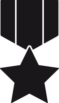 Star icon symbol image for rangking or rating reward vector