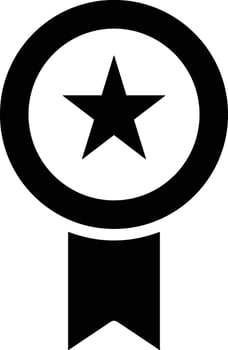 Star icon symbol image for rangking or rating reward vector