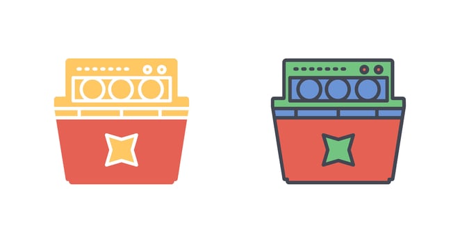 Dishwasher Icon Design vector