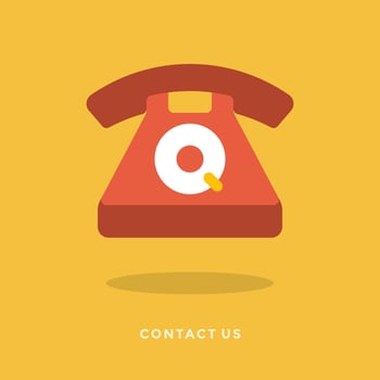 Flat design business illustration concept for customer and technical support vector
