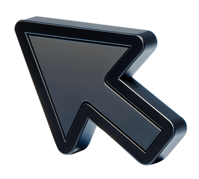 3d computer mouse cursor. arrow icon. png