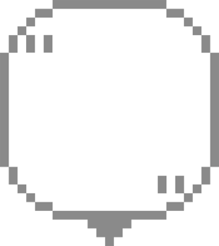 8bit retro game pixel speech bubble balloon with quotation marks, icon sticker memo keyword planner text box banner png
