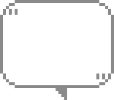 8bit retro game pixel speech bubble balloon with quotation marks, icon sticker memo keyword planner text box banner png