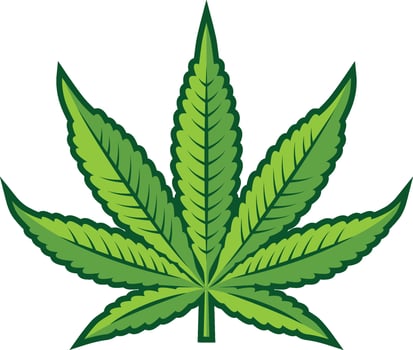 Leaf Cannabis illustration vector