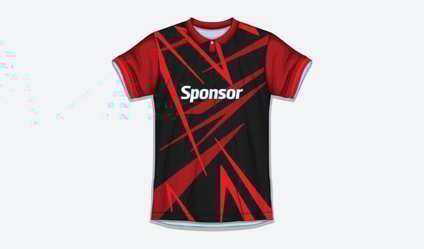 Sports shirt design ready to print Football shirt for sublimation vector