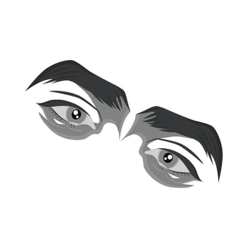 illustration of eye vector