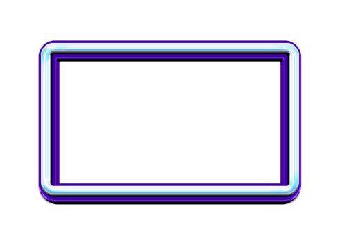 rectangle shape frame border with curve wave png