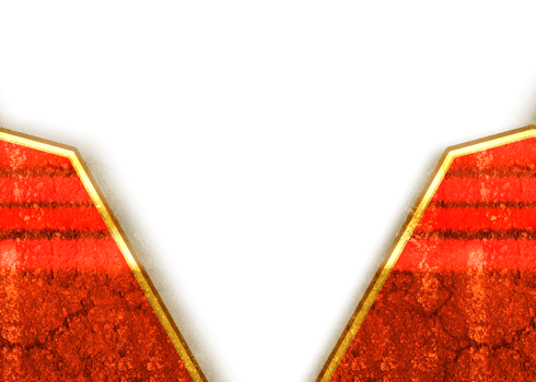 red golden certificate frame border with curve wave shiny glossy style design png