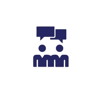 communication icon , speaking icon vector