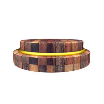 3d rendered wood object panel png