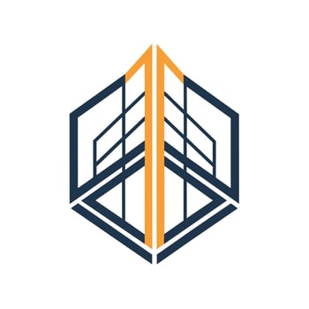 A minimalist logo with geometric shapes and the letter L symbolizing a construction companys brand identity, A minimalist logo featuring geometric shapes and lines inspired by construction vector