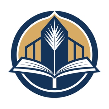 An open book displaying a tree growing inside its pages, Create a minimalist and timeless logo for a publishing imprint vector