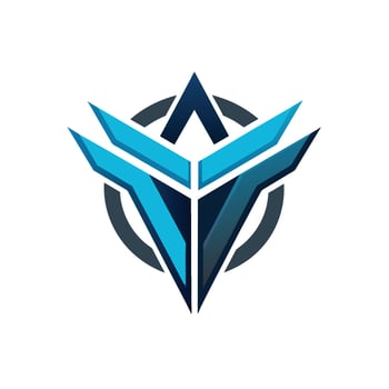 A modern blue and black logo for a company representing cutting edge technology and innovation, Design a logo that represents a cutting-edge graphic design firm vector