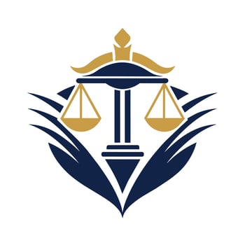 The image showcases the logo of a law firm, designed to represent trust, professionalism, and expertise in legal matters, Generate a simple yet powerful logo for a legal advisory service vector