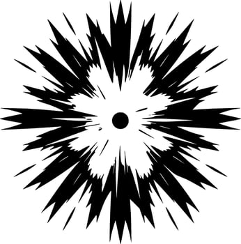 Explosion - Minimalist and Flat Logo - illustration vector
